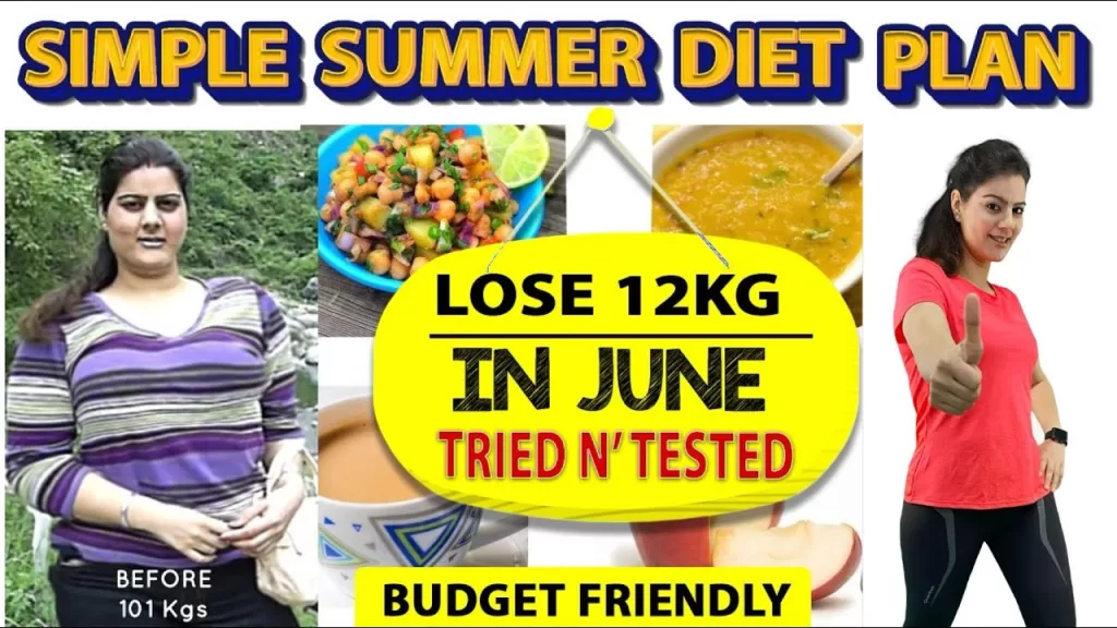 Free Summer Weight Loss Diet Plan to Lose weight
