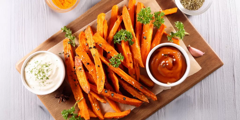 Baked Sweet Potato Fries with Spices